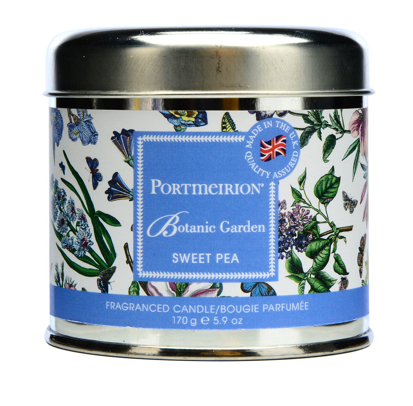 Portmeirion Botanic Garden Candle Tin - Sweet Pea 