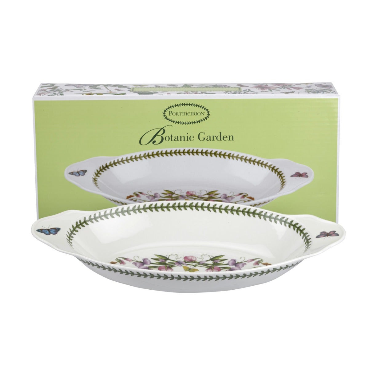 Portmeirion Botanic Garden Oval Baking Dish with Handles