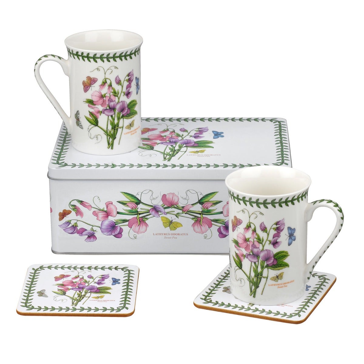 Portmeirion Botanic Garden 5 Piece Tin Set Sweet Pea