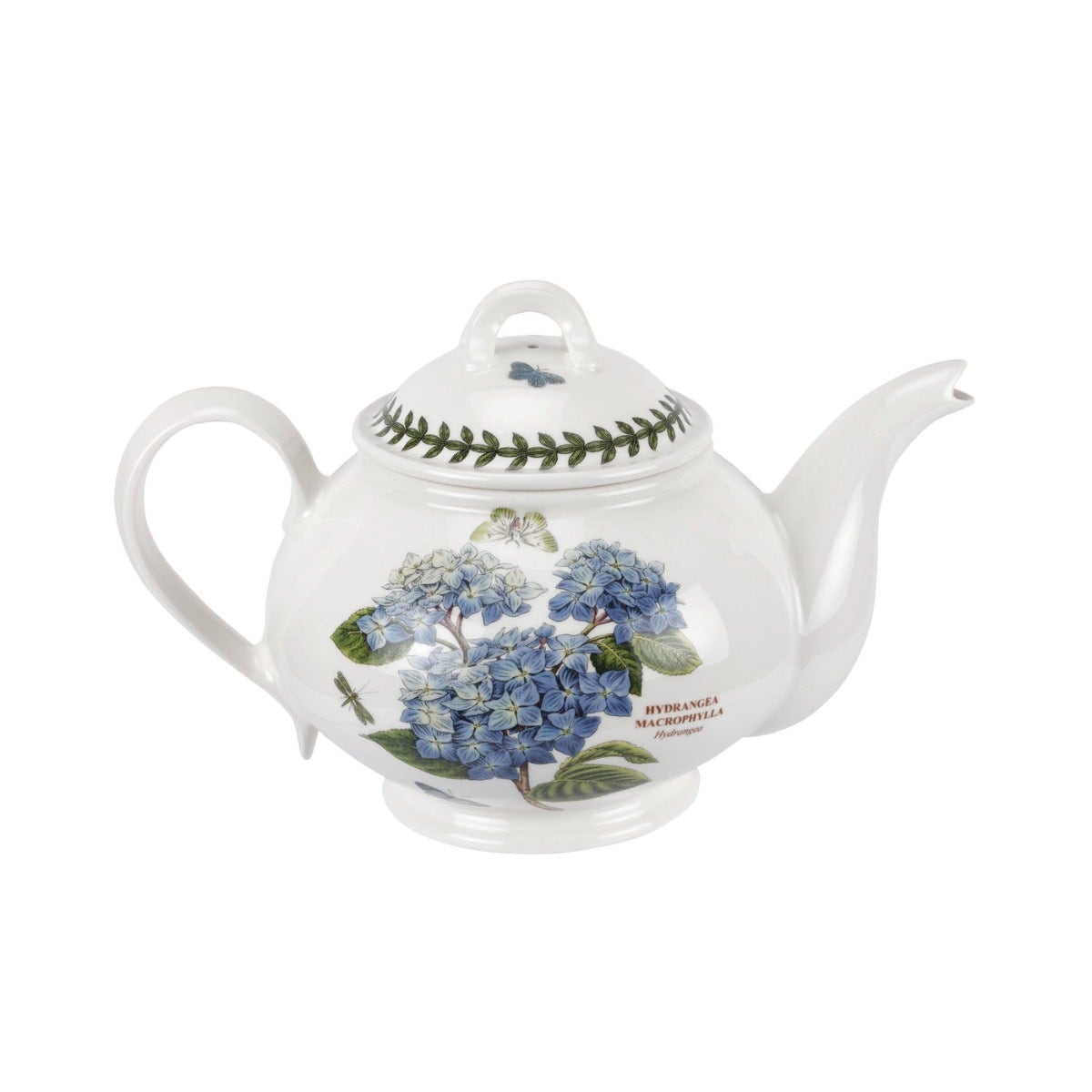 Seconds Portmeirion Botanic Garden Teapot 2pt Romantic Shape - Hydrangea