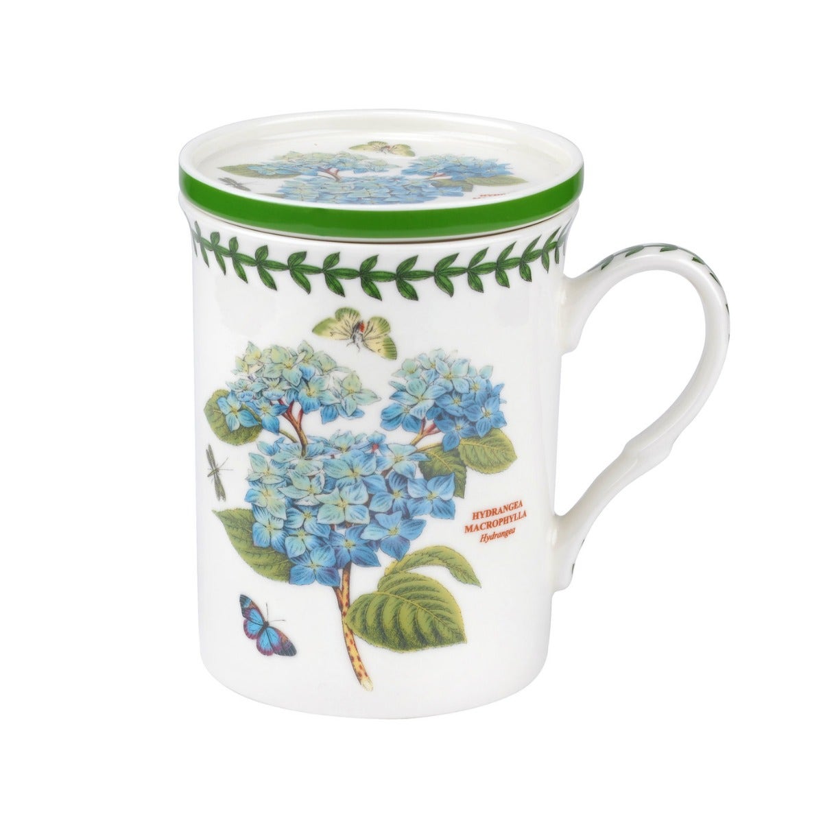 Portmeirion Botanic Garden Mug & Coaster Set - Hydrangea