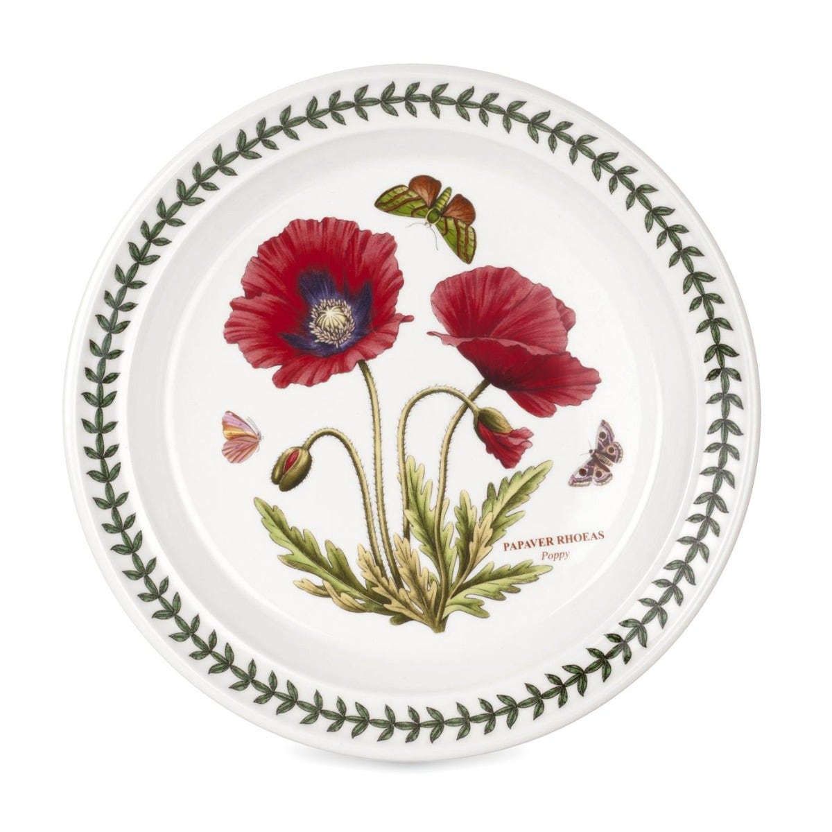 Seconds Portmeirion Botanic Garden Set Of 6 8 Inch Plates - Poppy