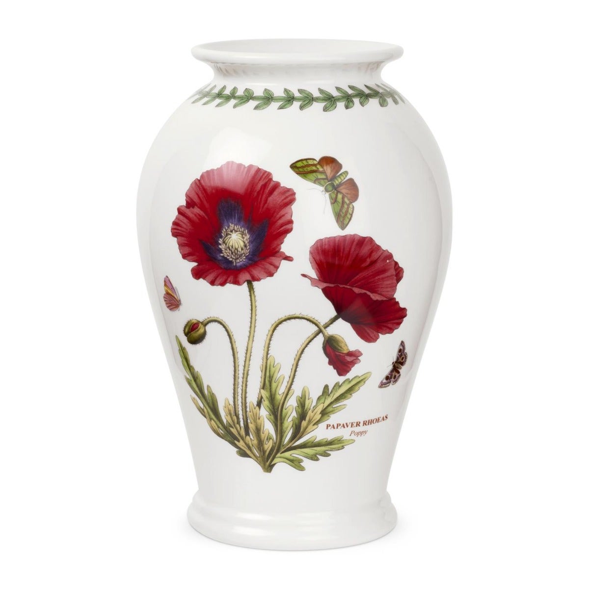 Portmeirion Botanic Garden 10 Inch Canton Vase Poppy