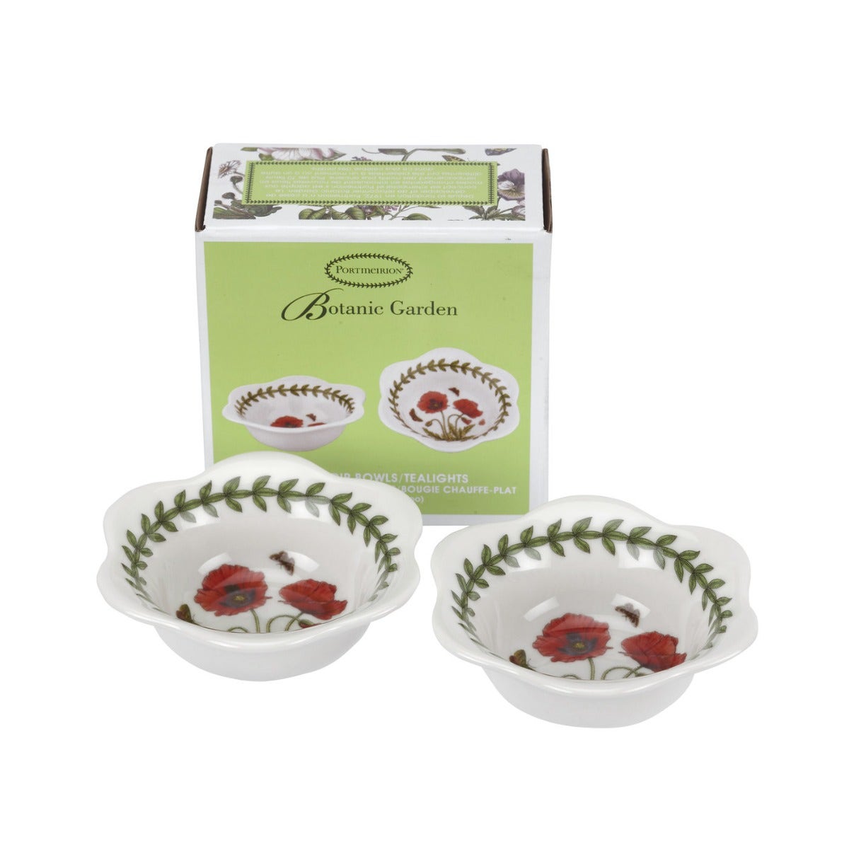 Portmeirion Botanic Garden Set of 2 Dip Bowls or Tealights