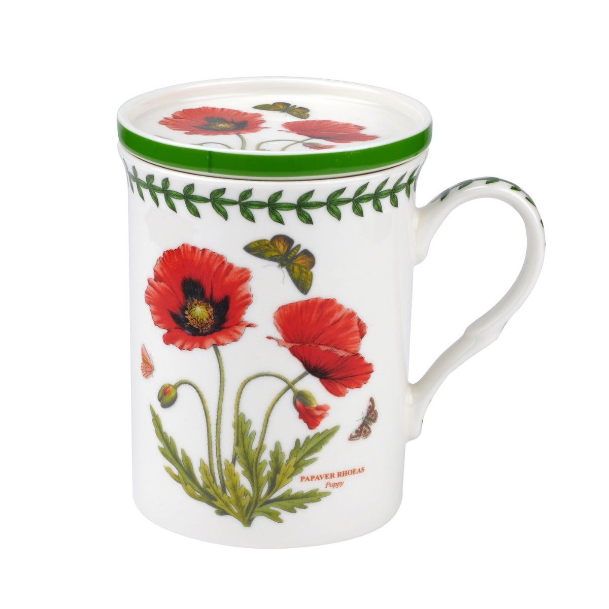 Portmeirion Botanic Garden Mug & Coaster Set - Poppy