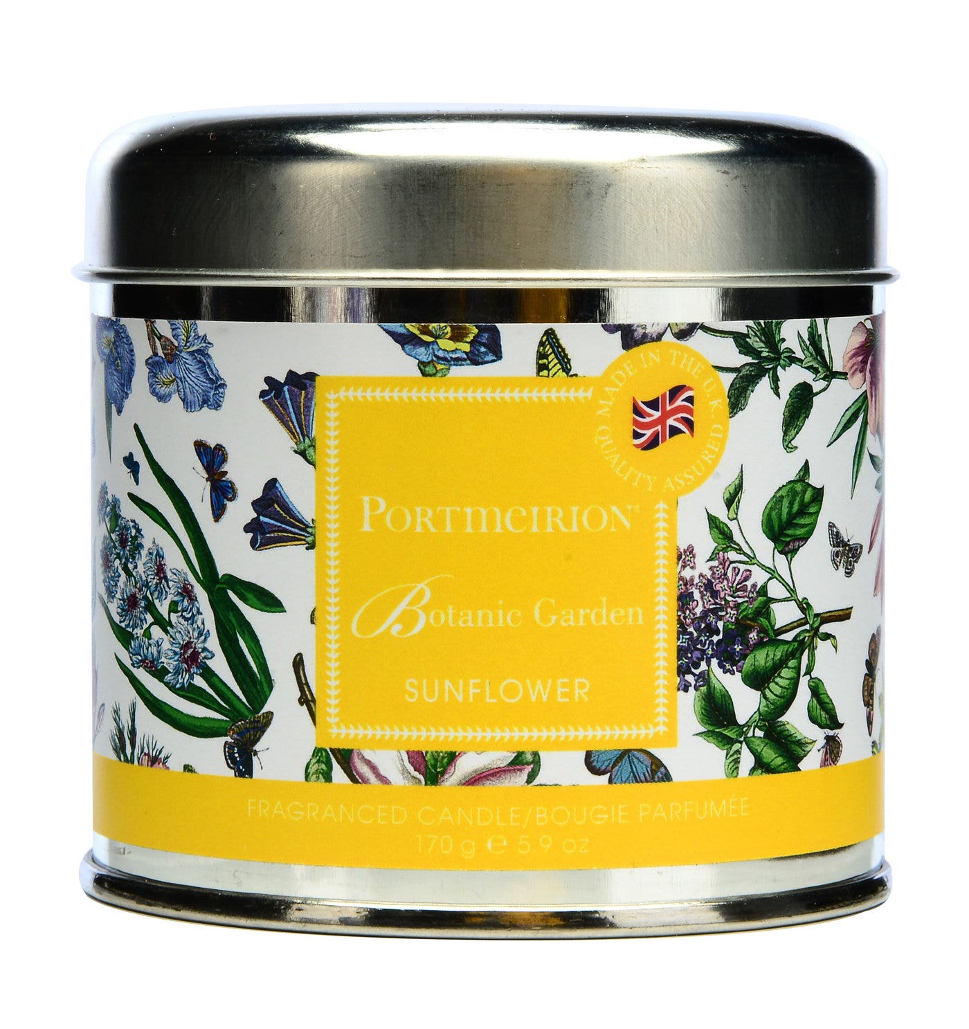 Portmeirion Botanic Garden Tin Candle - Sunflower 