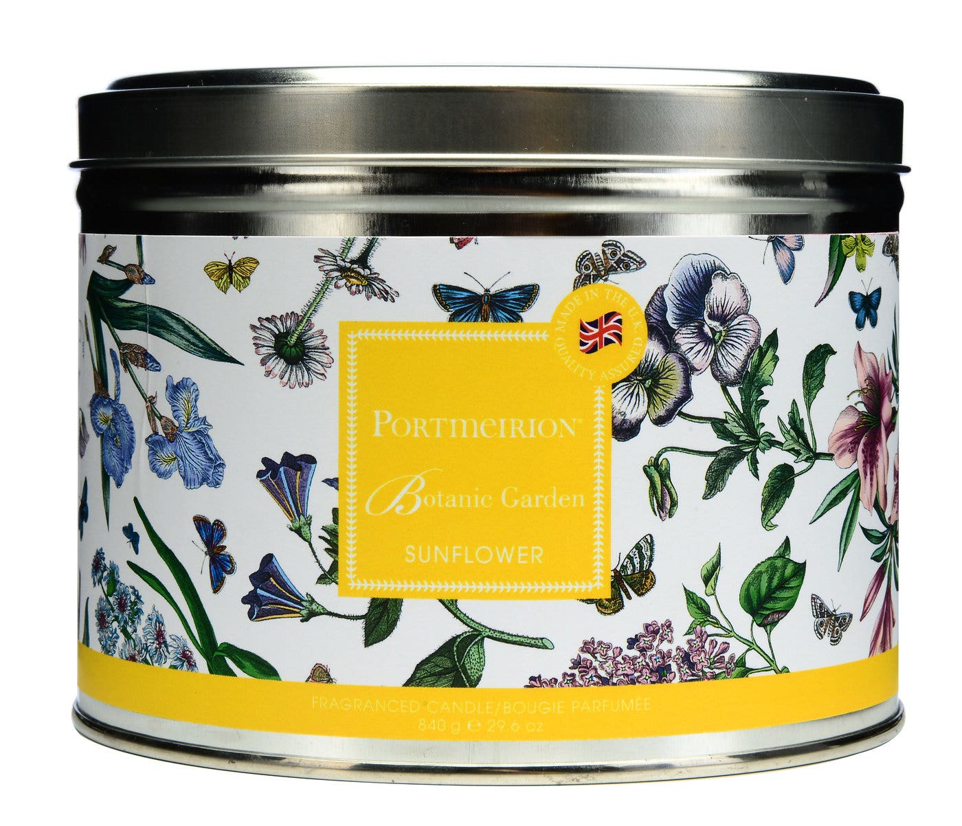 Portmeirion Botanic Garden 3 Wick Candle Tin - Sunflower 