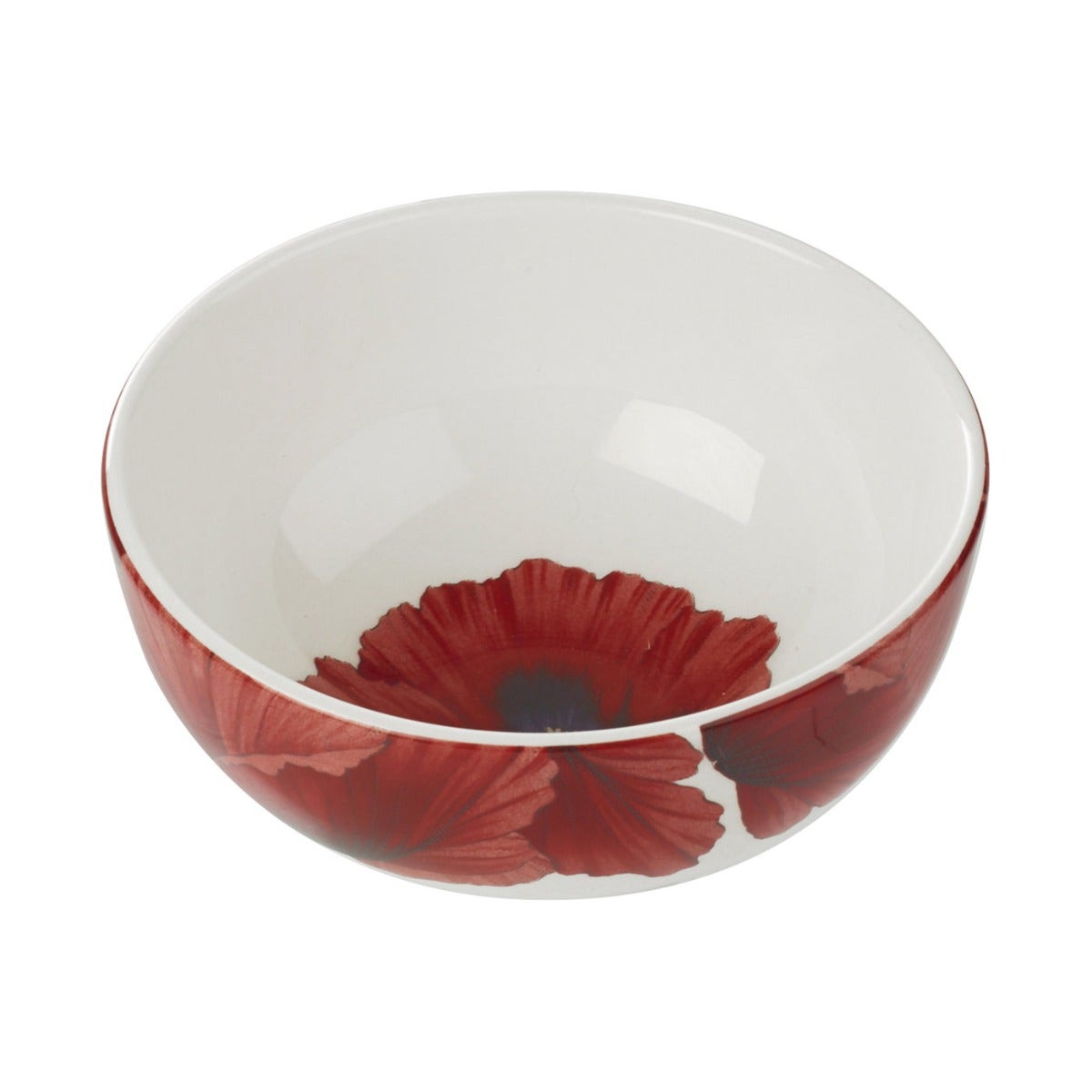 Seconds Portmeirion Botanic Blooms Rimless Bowl - Poppy