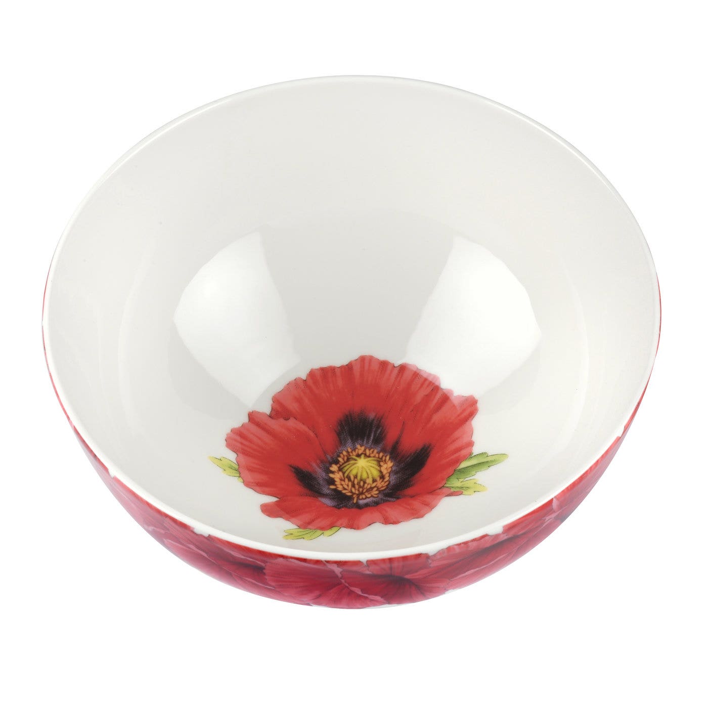 Portmeirion Botanic Blooms 11 Inch Bowl Poppy