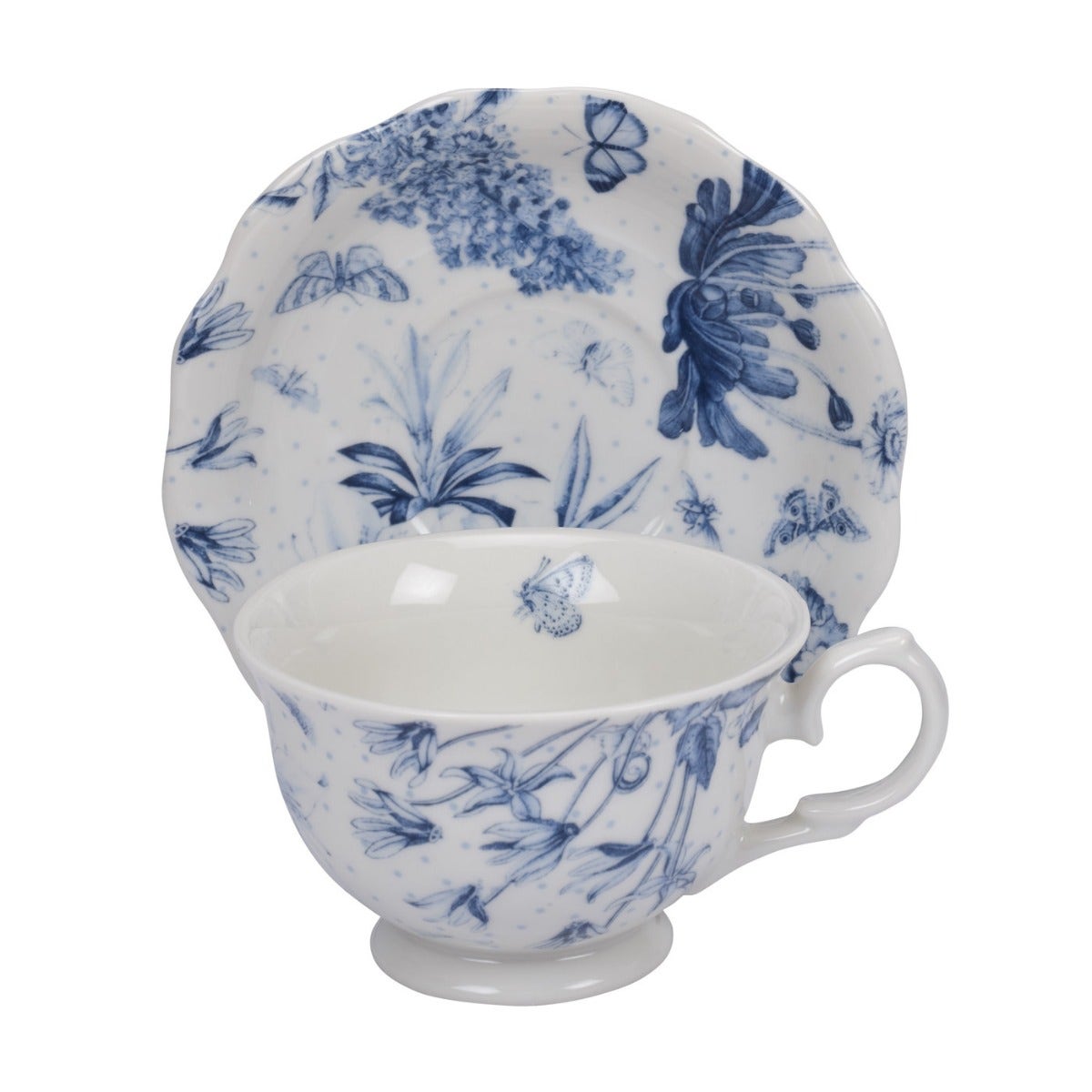 Portmeirion Botanic Blue Tea Cup and Saucer Single