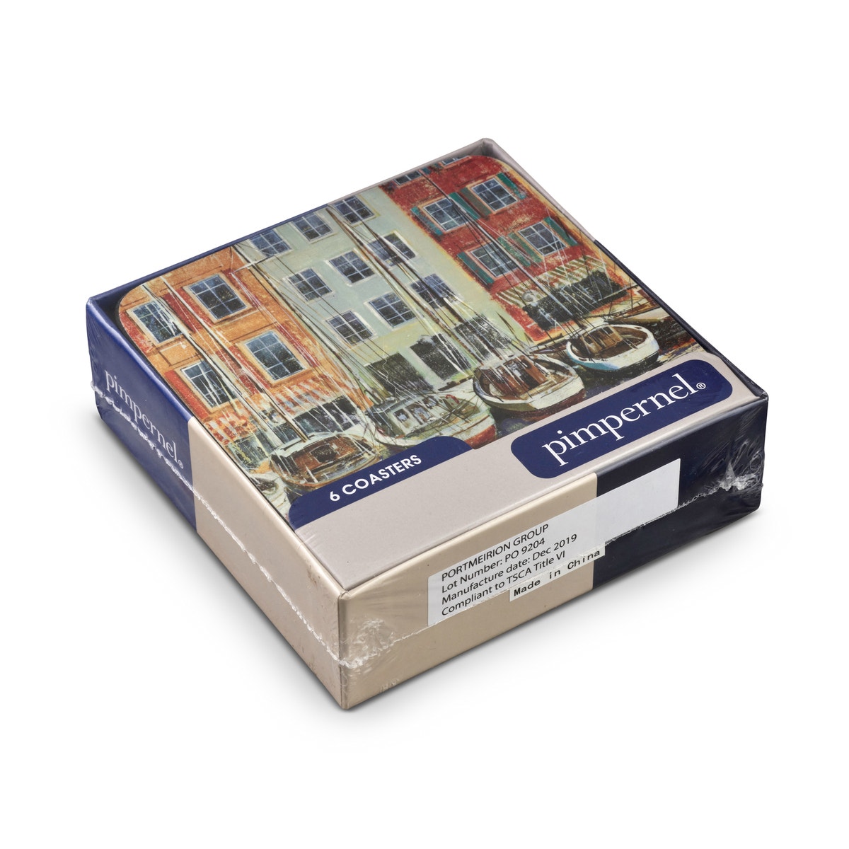 Pimpernel Boat Scene Coasters Set of 6