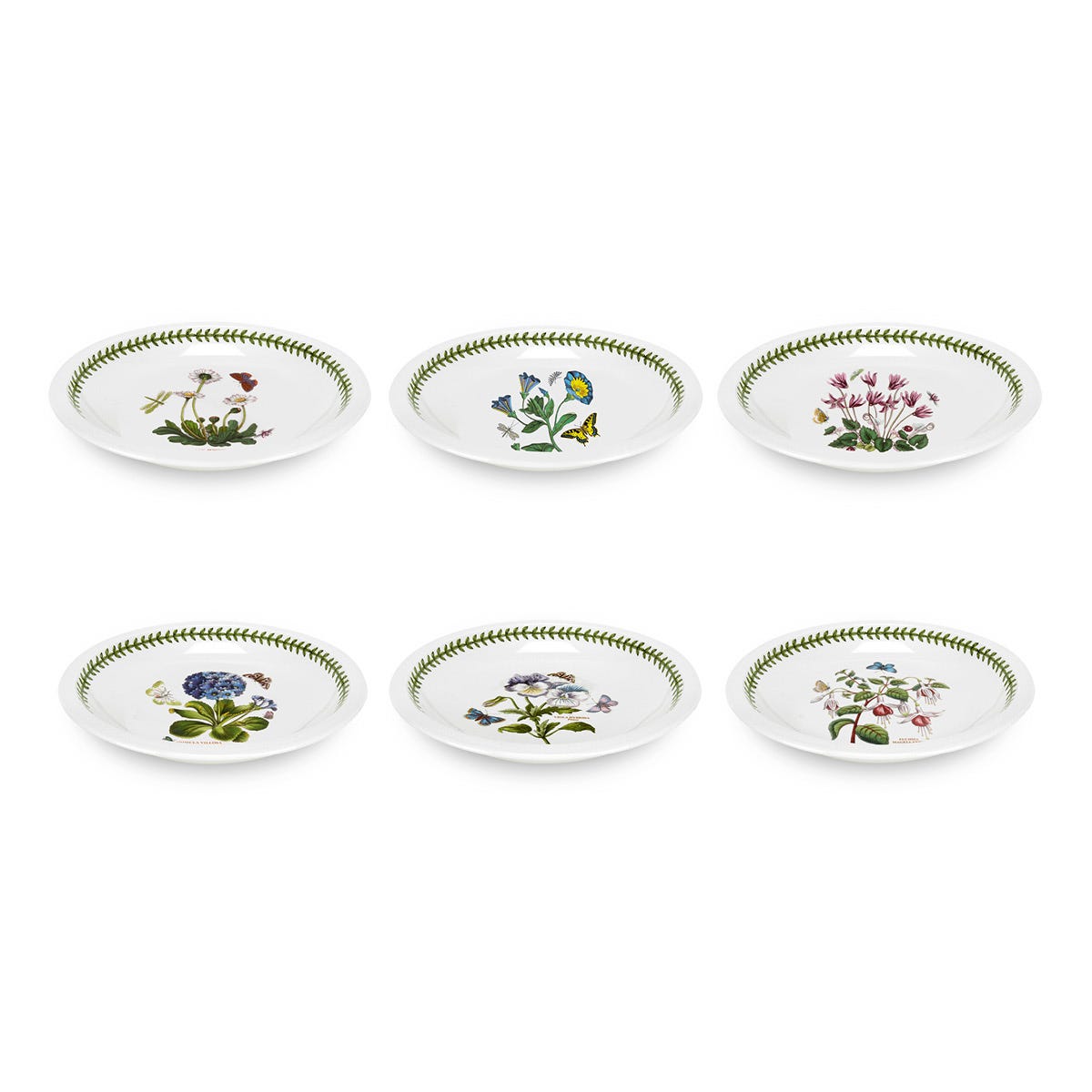 Botanic Garden Set of 6 Low Bowls