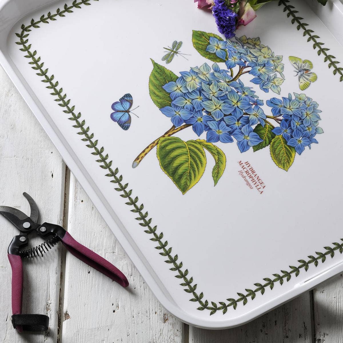 Pimpernel Botanic Garden Handled Serving Tray - African Lily