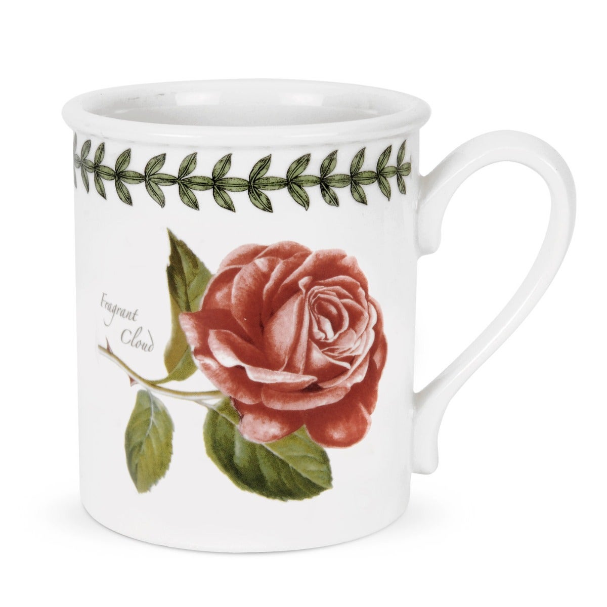 Seconds Portmeirion Botanic Roses Set of 6 9oz Breakfast Mug - No Guarantee of Flower Design