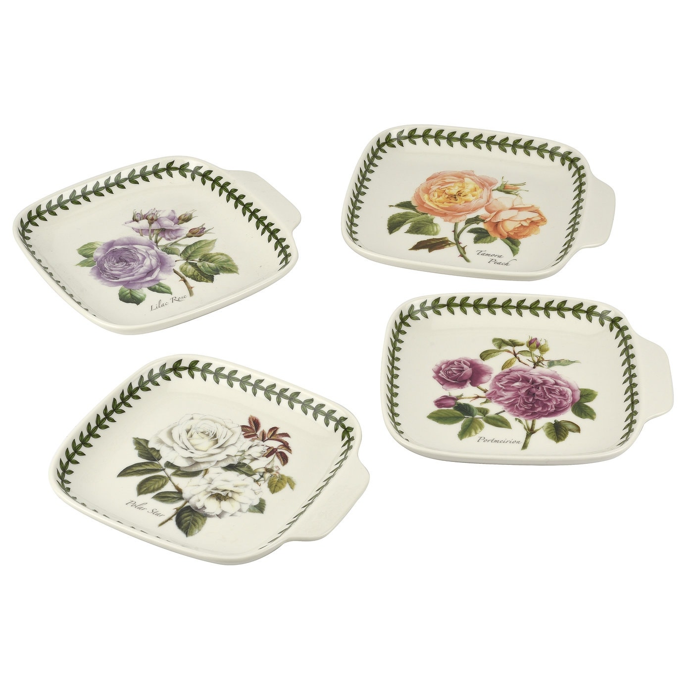 Portmeirion Botanic Roses Canape Dishes Set of 4