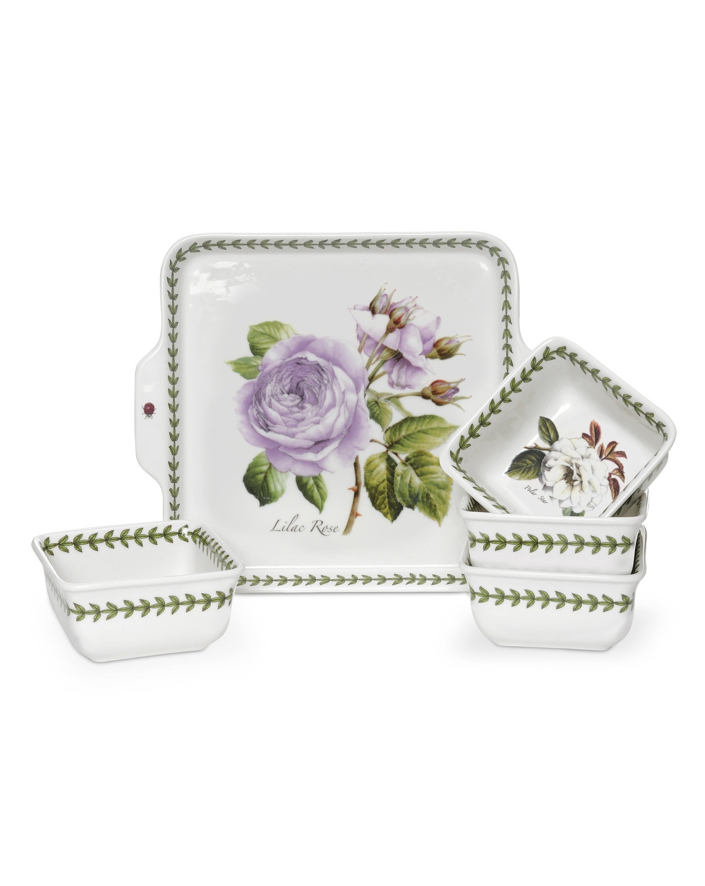 Portmeirion Botanic Roses 5 Piece Accent Bowl Set