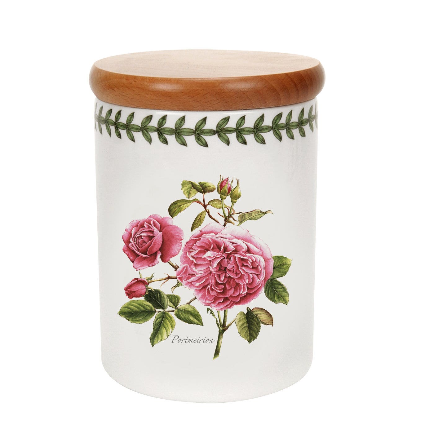 Portmeirion Botanic Roses 5.5 Inch Airtight Jar Portmeirion Rose