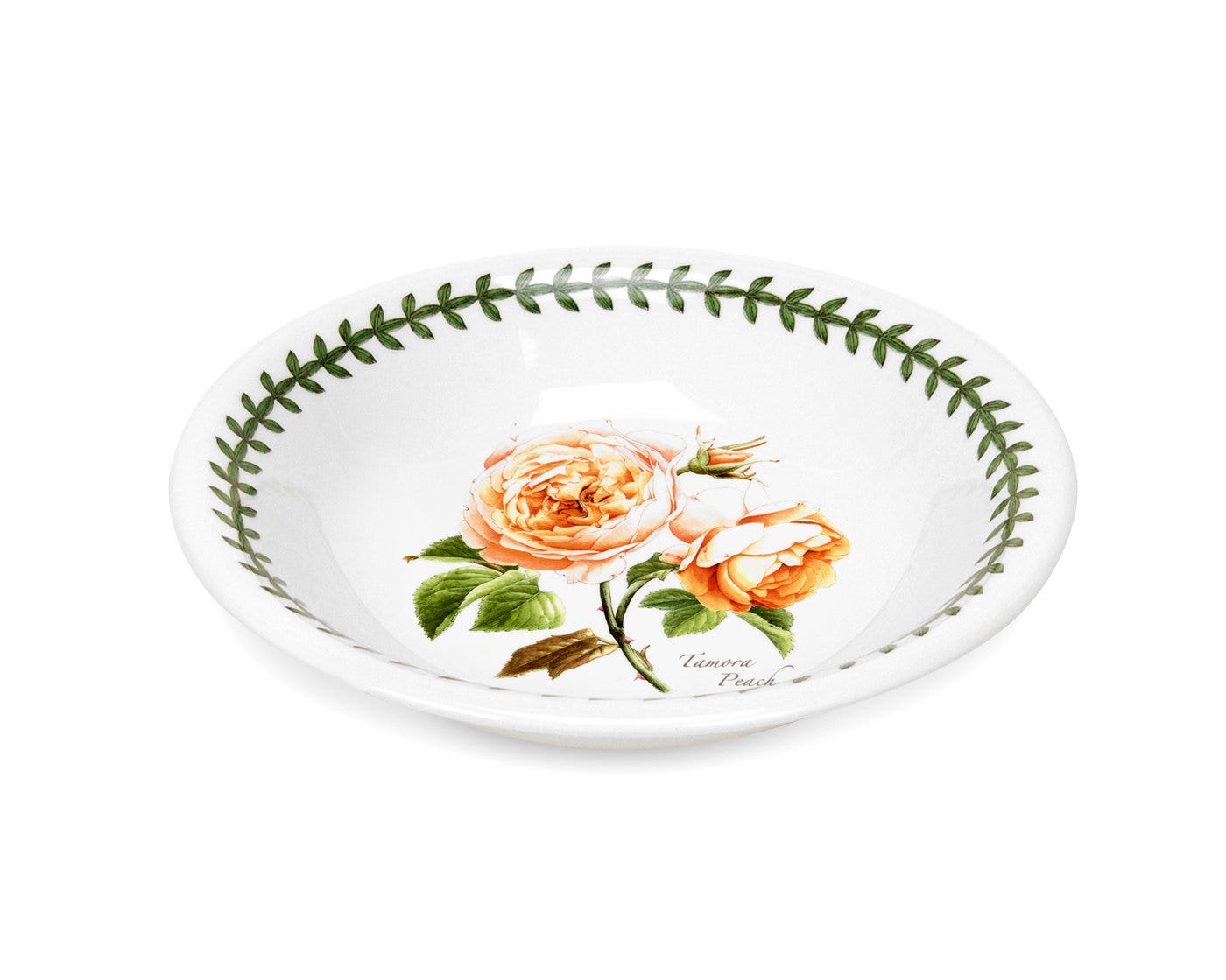 Seconds Portmeirion Botanic Roses Set of 6 7 inch Bowl - Tamora Peach 