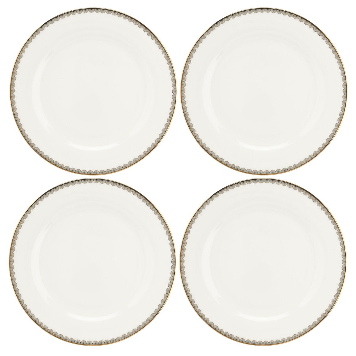 Royal Worcester Blue Lily Dinner Plates Set of 4