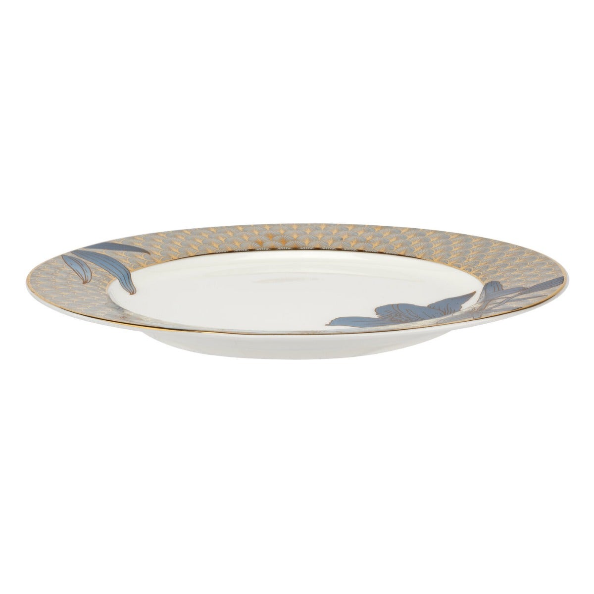 Royal Worcester Blue Lily Salad Plates Set of 4