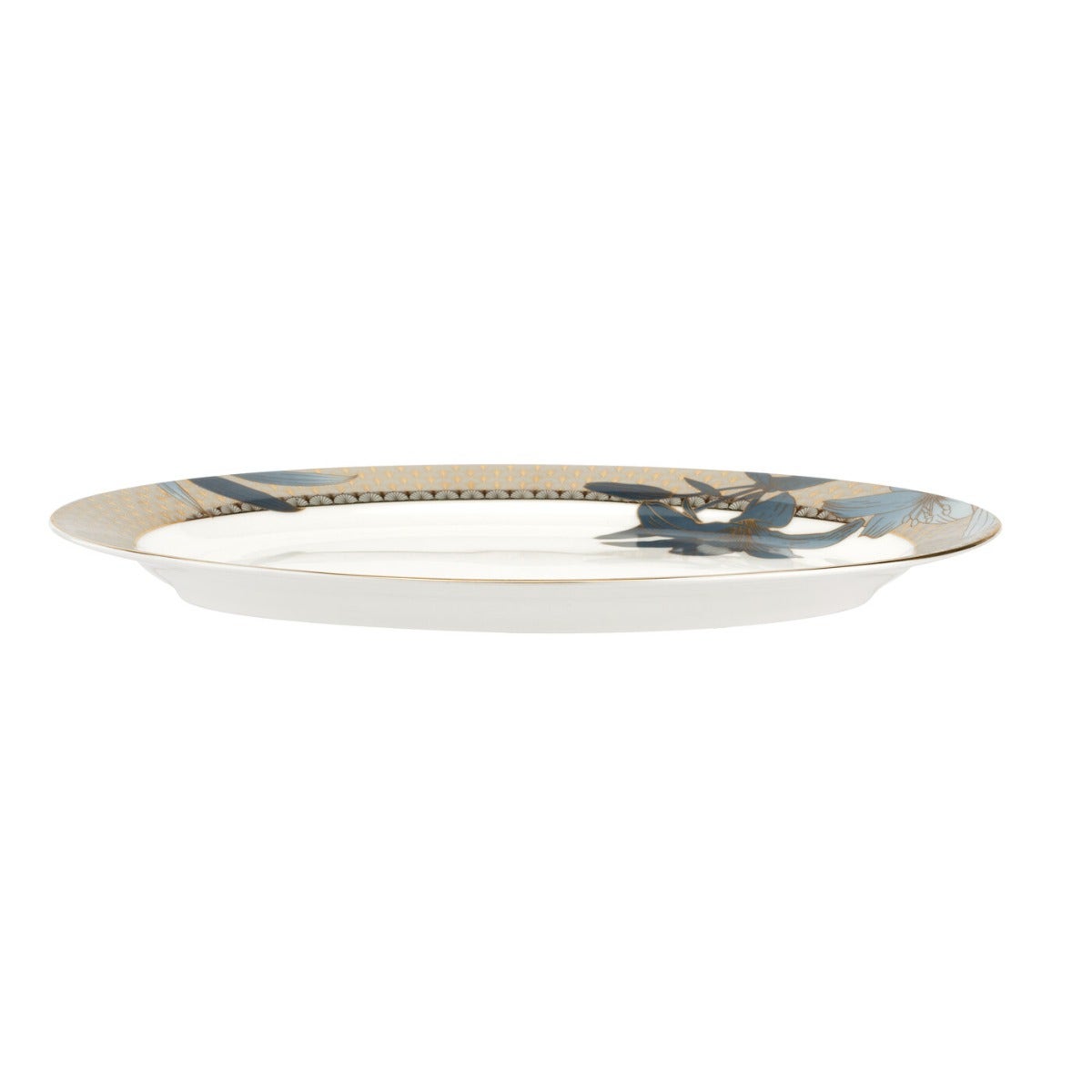 Royal Worcester Blue Lily Oval Platter