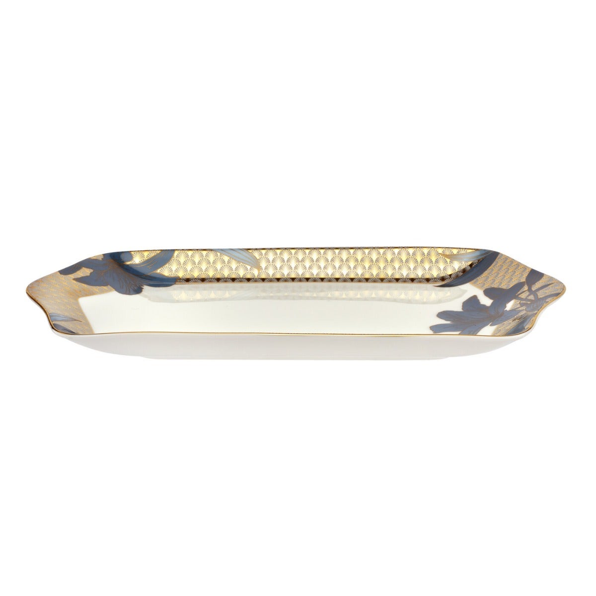 Royal Worcester Blue Lily Dessert Tray