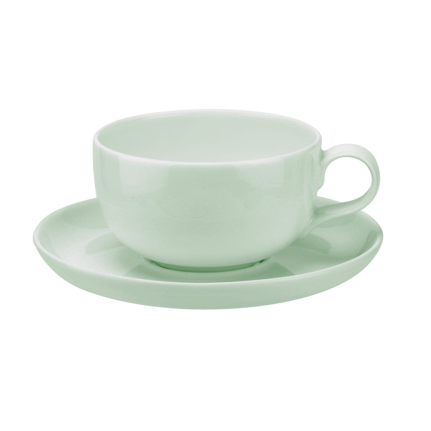 Portmeirion Choices Green 9fl oz Cup and Saucer Set of 2