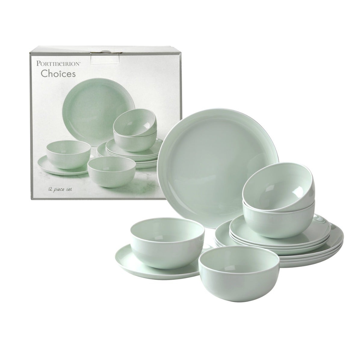 Portmeirion Choices 12 Piece Set Green