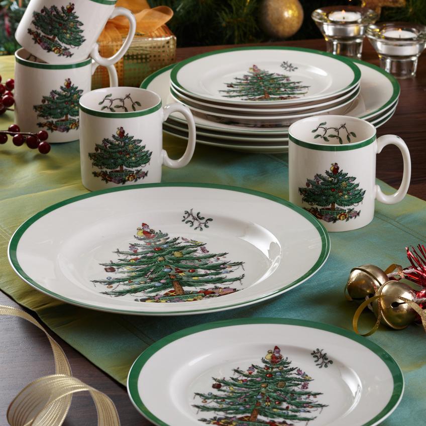 Spode Christmas Tree Open Vegetable Dish