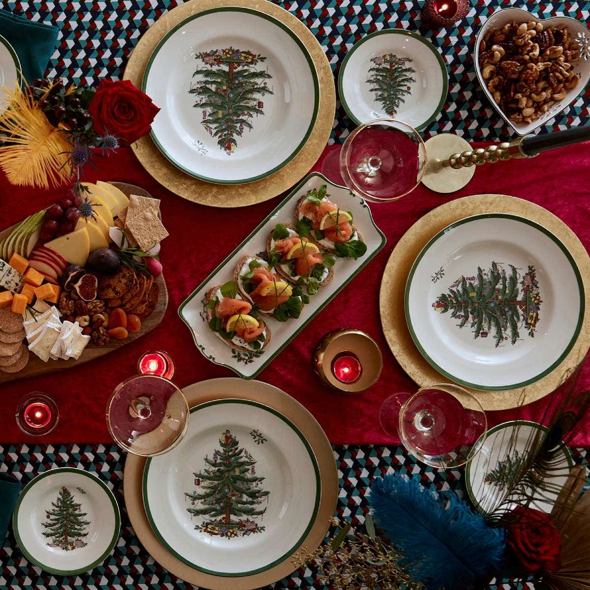 Christmas Tree Round Platter 