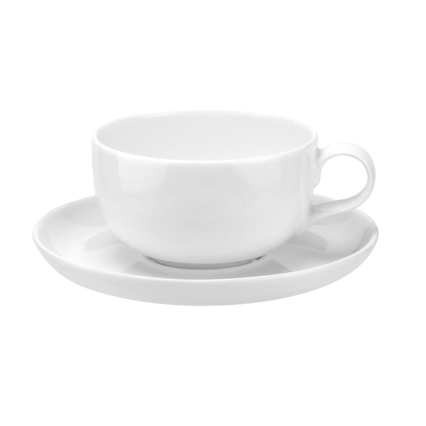 Portmeirion Choices White 9fl oz Cup and Saucer Set of 2