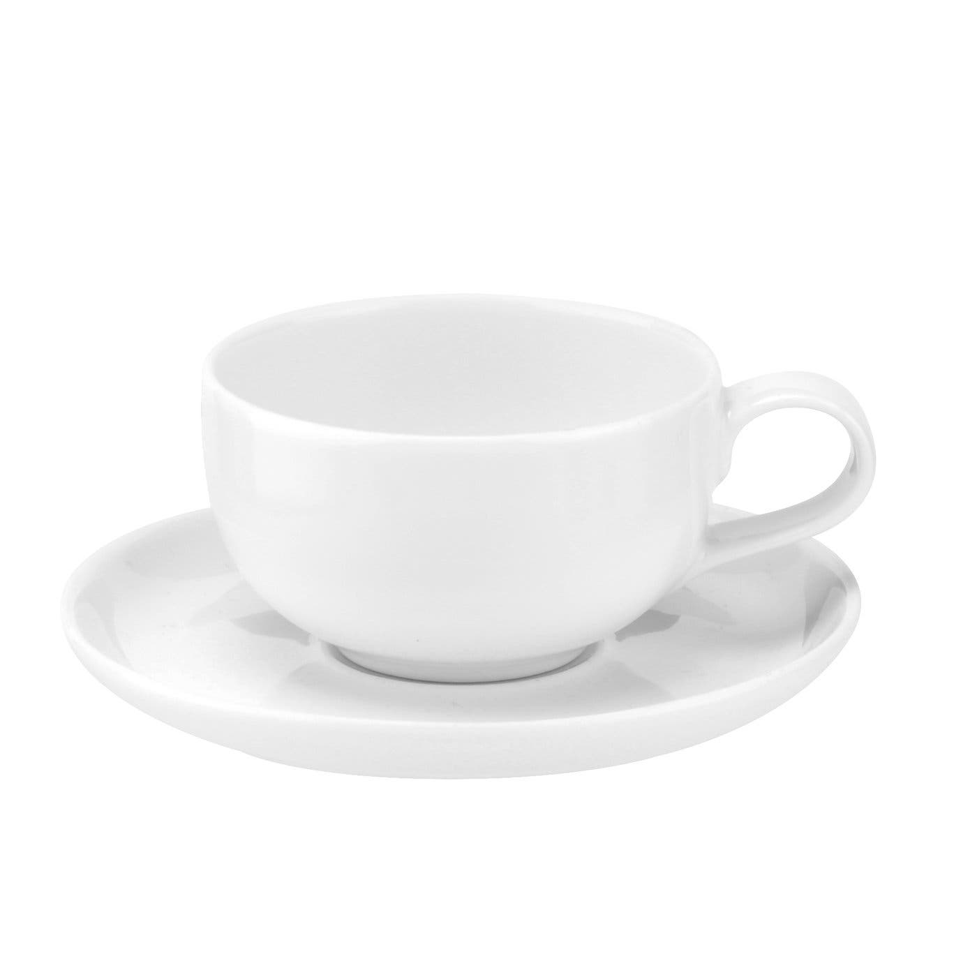 Portmeirion Choices White 3.6fl oz Cup and Saucer Set of 2