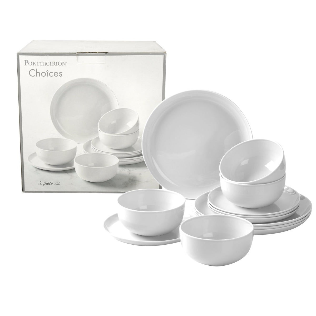 Portmeirion Choices 12 Piece Set White