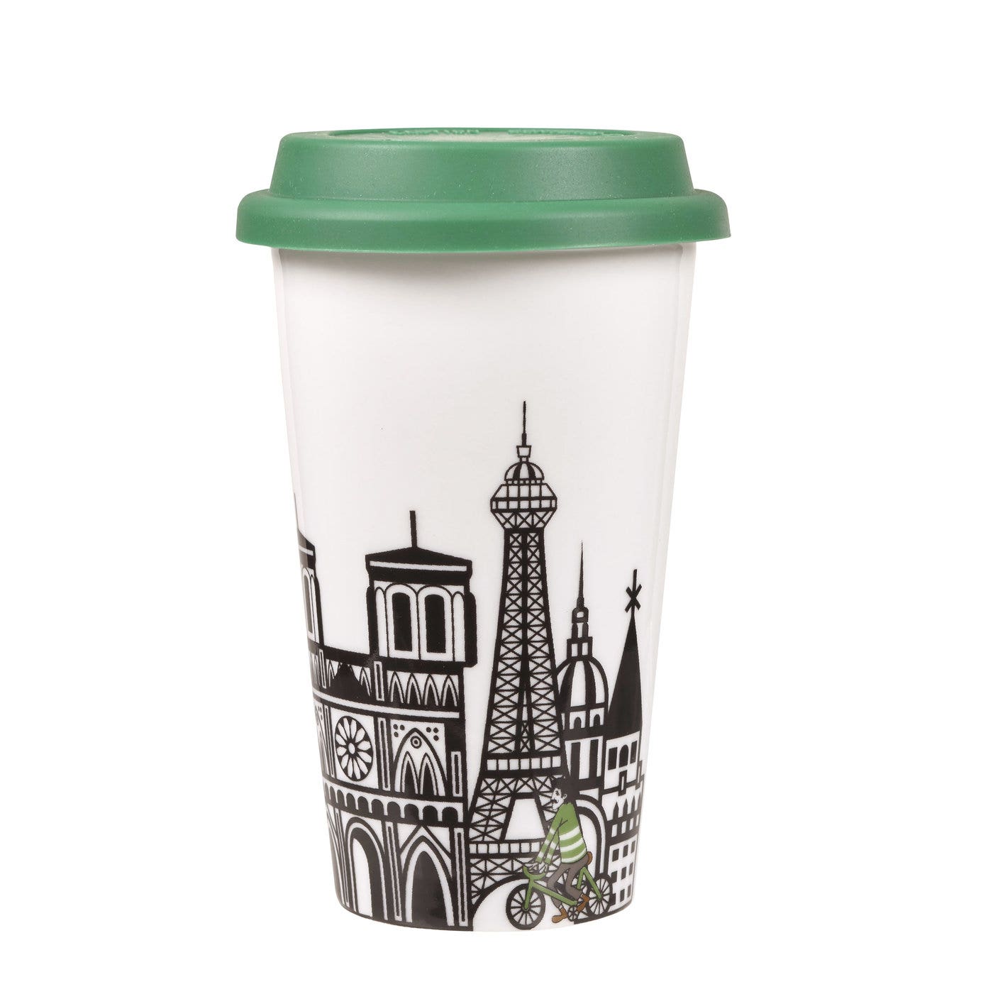 Portmeirion Cityscapes Travel Mug with Silicone Lid - Paris