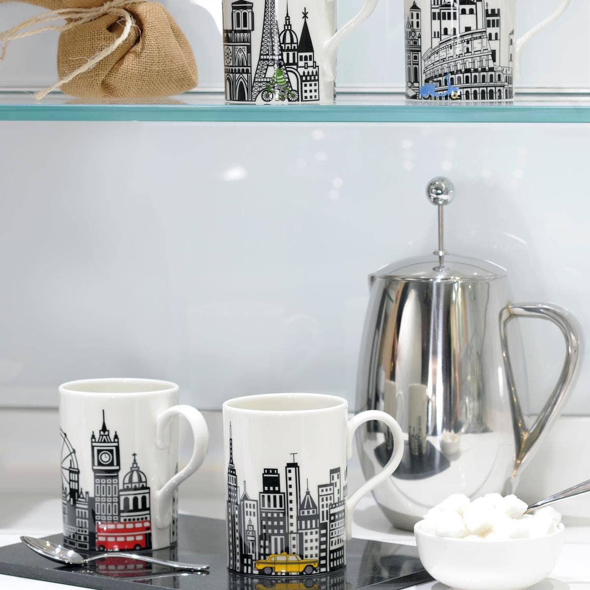 Portmeirion Cityscapes 15oz Mug Set of 4 - London