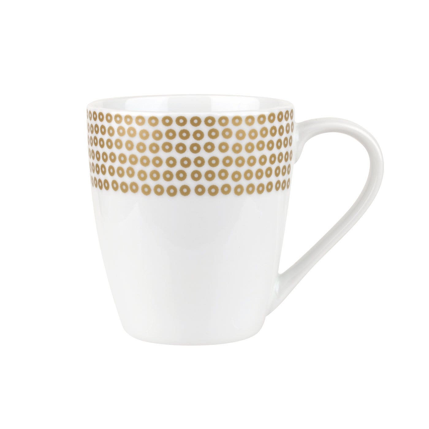 Catherine Lansfield for Portmeirion Studio Glamour Sequin (Gold) 12fl oz Mug Set of 4