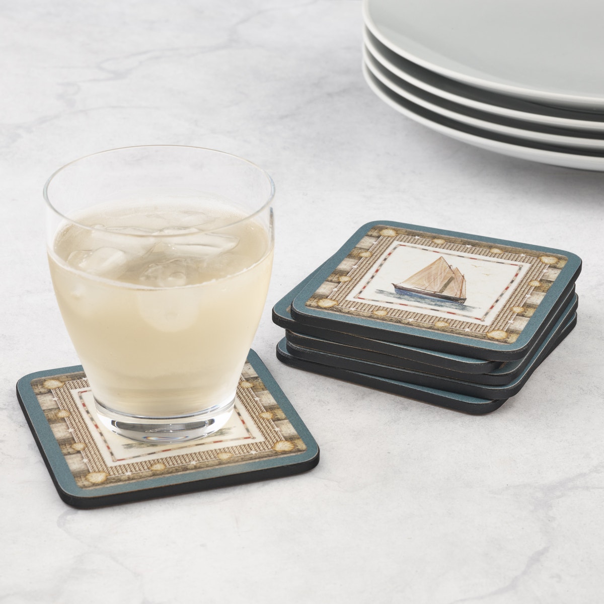 Pimpernel Coastal Breeze Coaster Set of 6