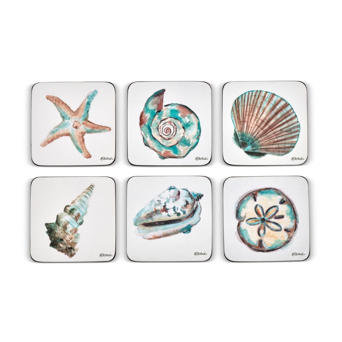 Pimpernel Coastal Shore Set of 6 Coasters