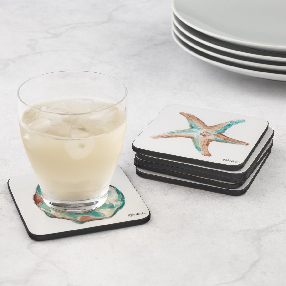 Pimpernel Coastal Shore Set of 6 Coasters