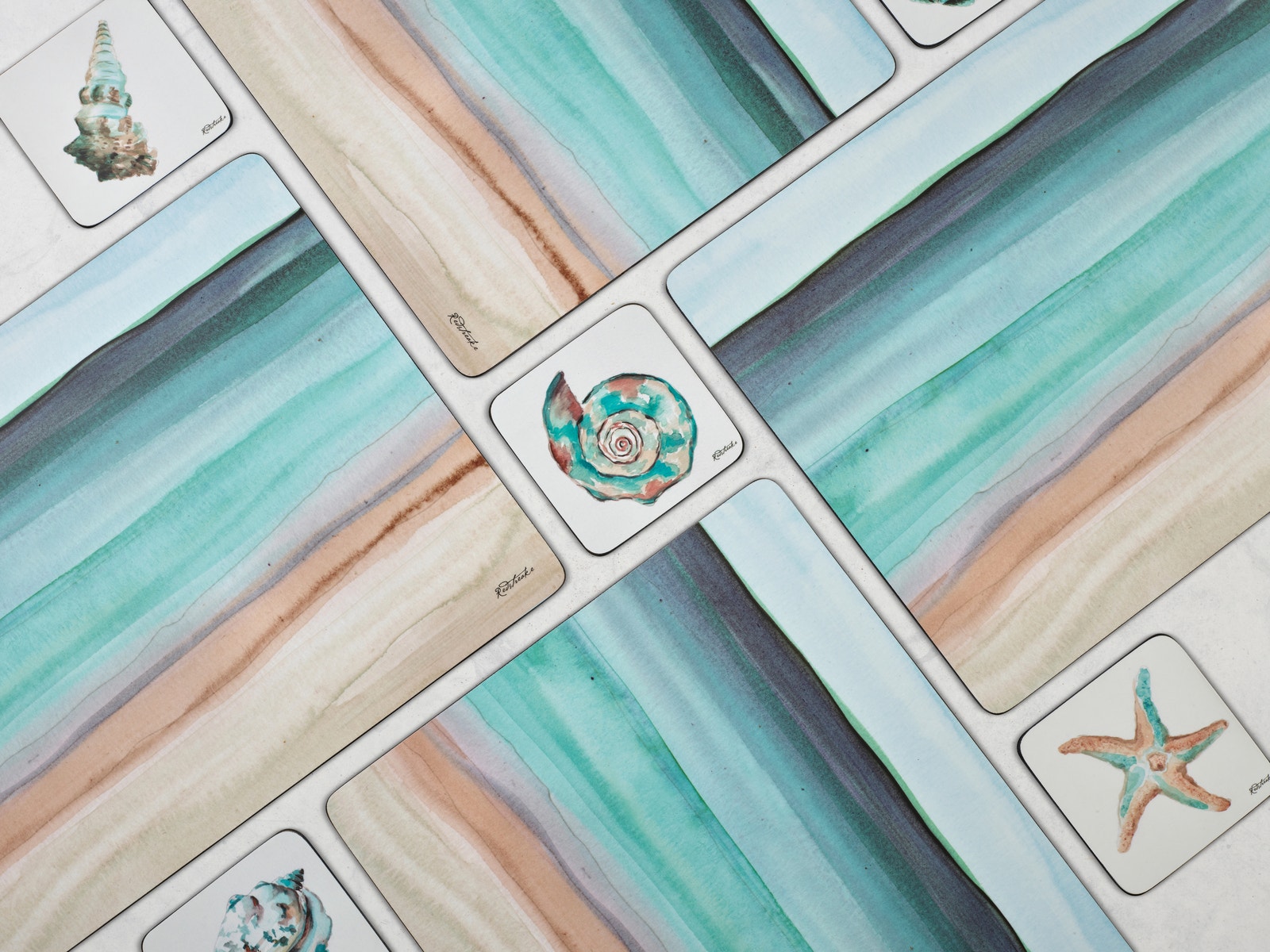 Pimpernel Coastal Shore Set of 4 Placemats