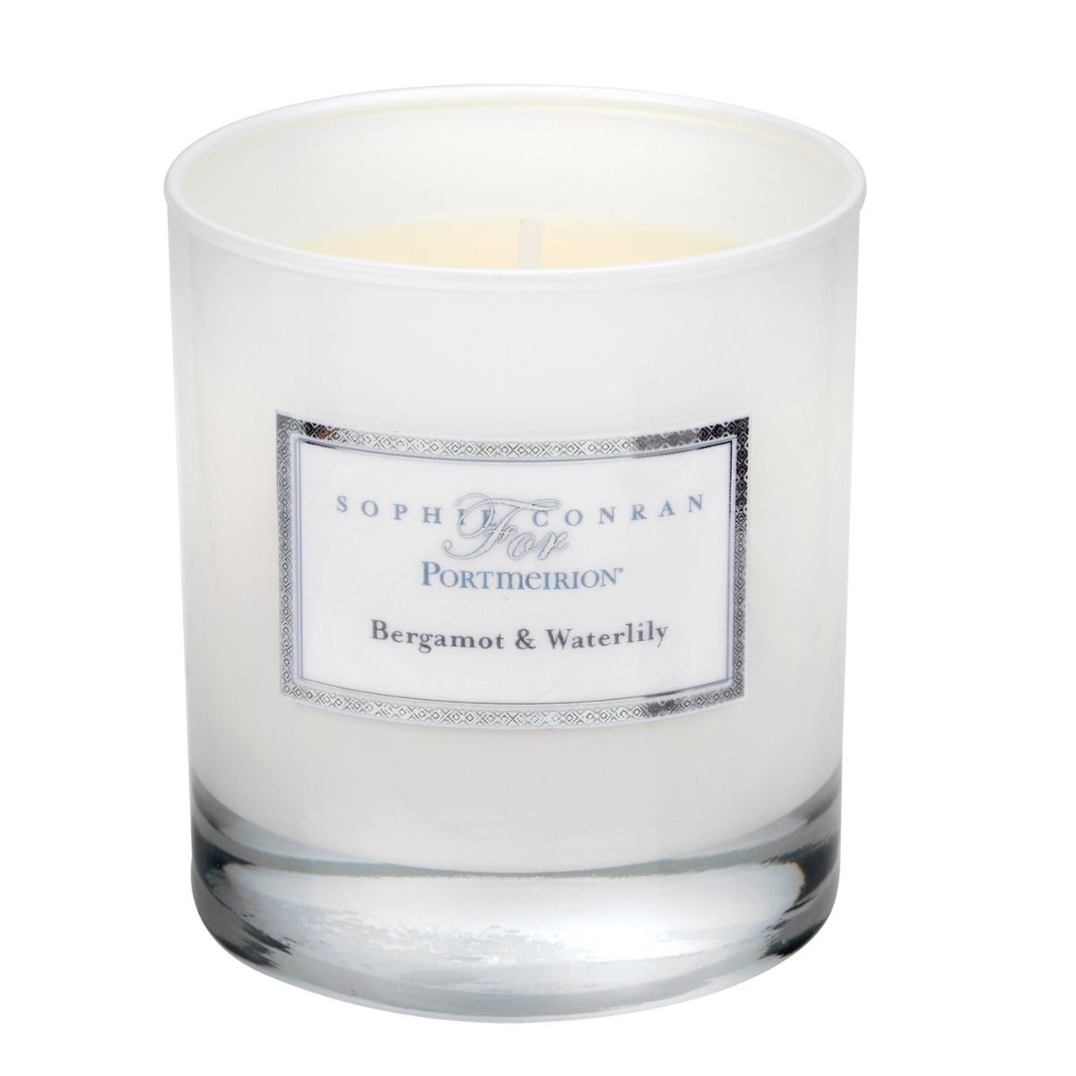 Sophie Conran for Portmeirion Glass Candle - Bergamot & Water Lily