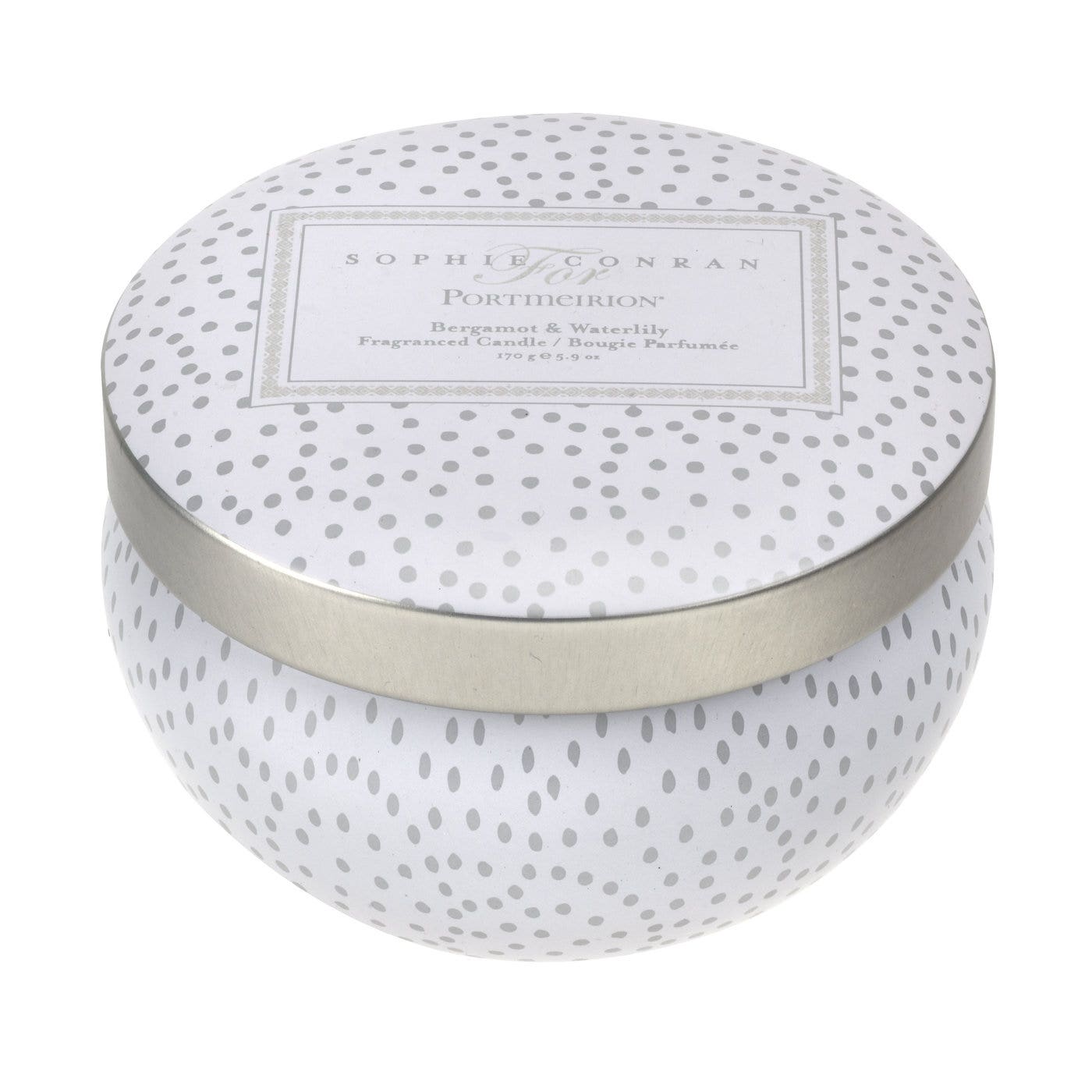 Sophie Conran for Portmeirion Boutique Candle Tin - Bergamot & Water Lily