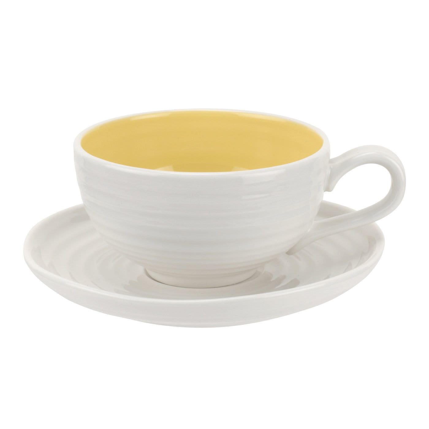 Sophie Conran for Portmeirion Sunshine Tea Cup & Saucer Set of 4