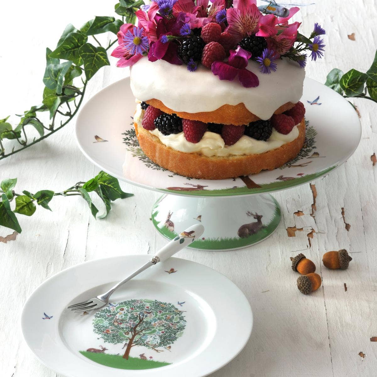 Portmeirion Enchanted Tree Footed Cake Stand