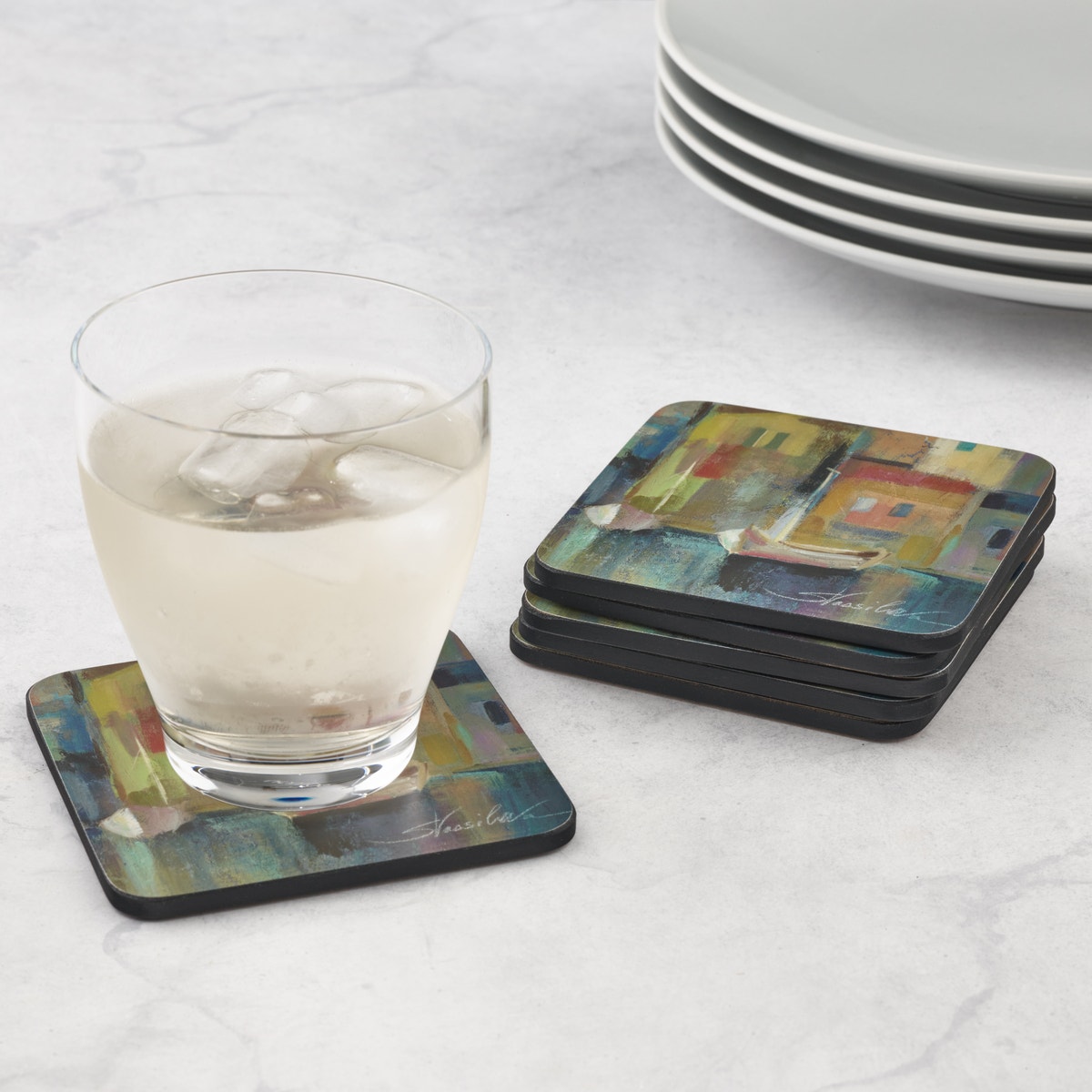 Pimpernel Evening Port Coasters Set of 6