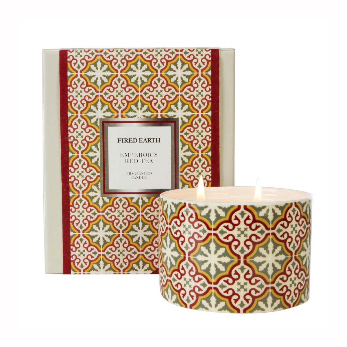 Fired Earth Emperors Red Candle L