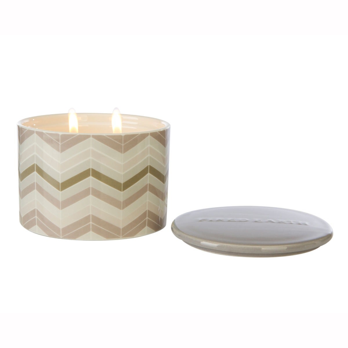 Fired Earth Darjeeling & Damask Rose Candle L