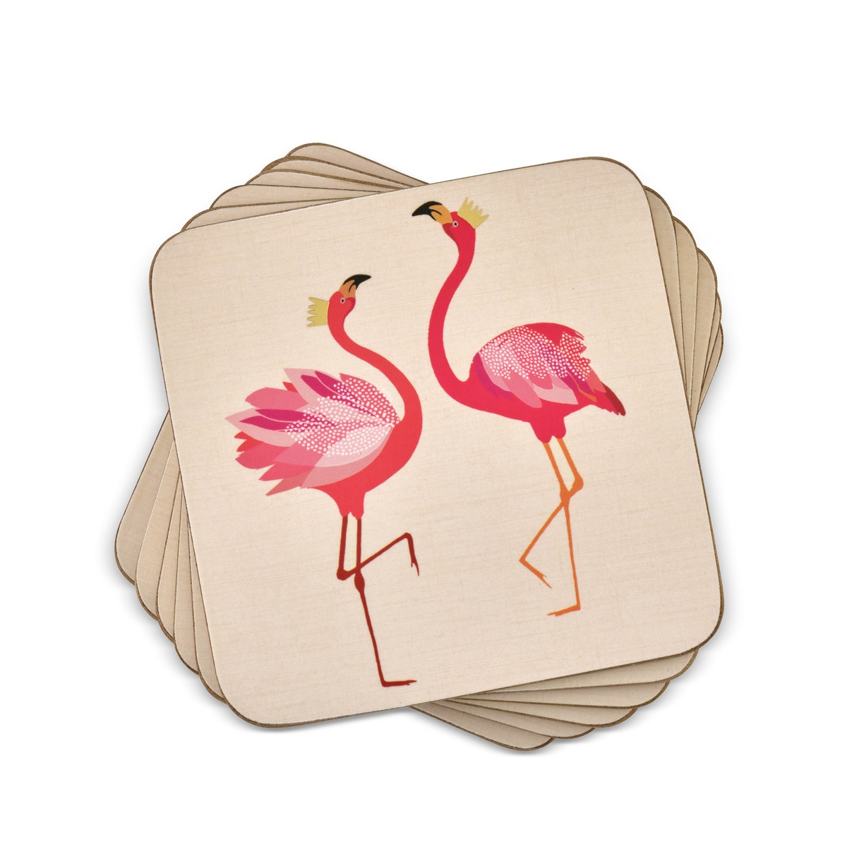 Sara Miller London Portmeirion The Flamingo Coasters Set of 6