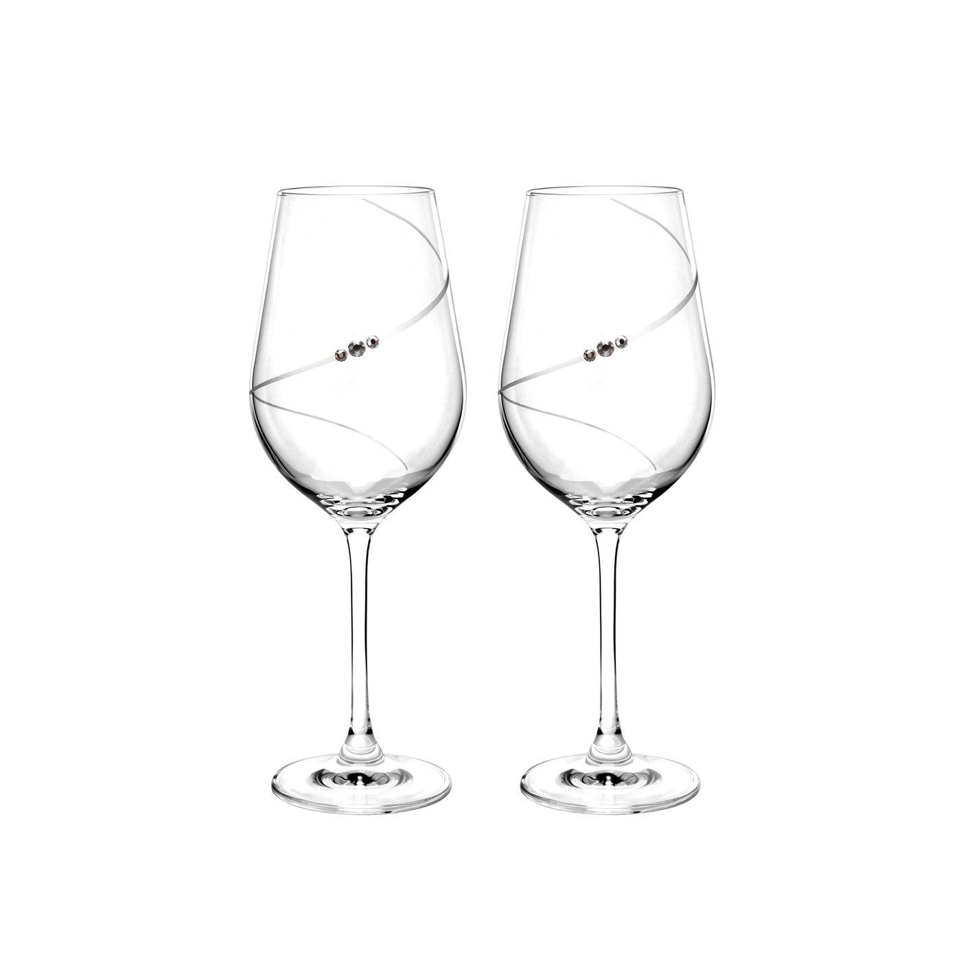 Portmeirion Auris Crystal White Wine Glass Set of 2