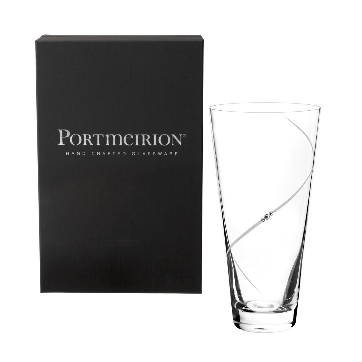 Portmeirion Auris Clear Conical Vase